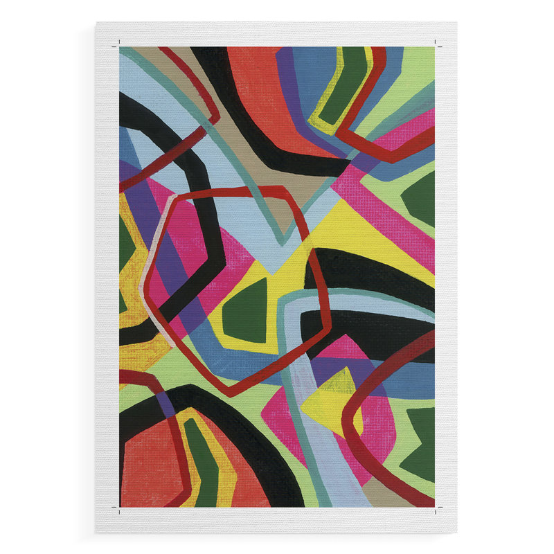 Bold Shape Shift II - Impression sur toile seulement - NON-CADRE