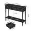 42"Carved 3-Drawer Console Table With Storage Shelf-1453078319
