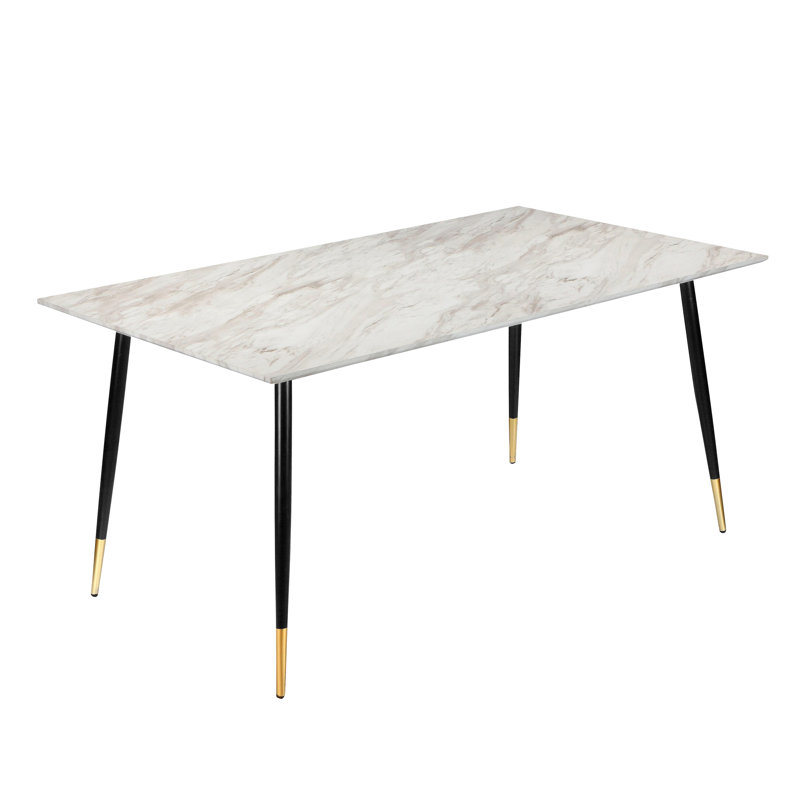 Arianna Metal Base Dining Table, H76 x L120 x W80cm