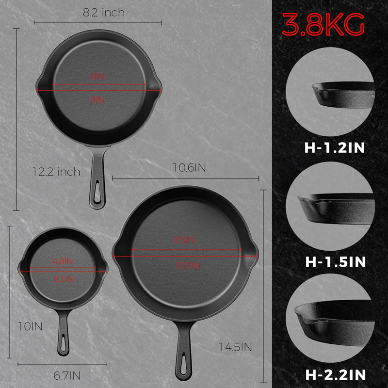 3 - Piece Aluminum Cookware Set