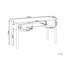 SENDRA MDF Solid Wood Writing Desk