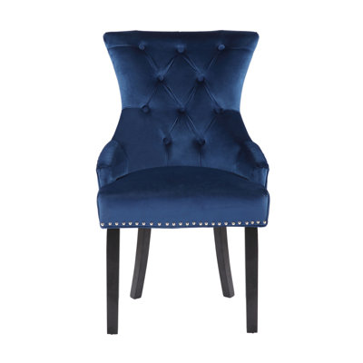 Tufted Velvet Upholstered Parsons Chair