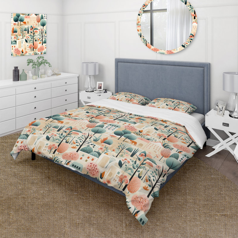 Ensemble de housse de couette Urban Jungle City I - Polyester en microfibre