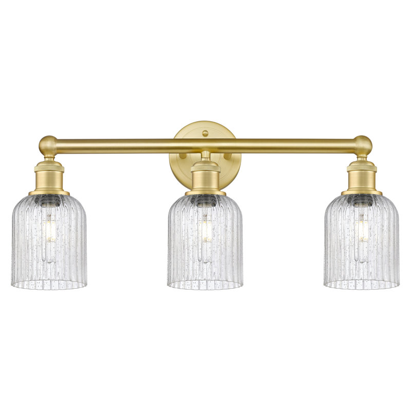 Edison Northgate 3 Light 23" Bath Vanity Light Shade, Satin Gold, Seedy