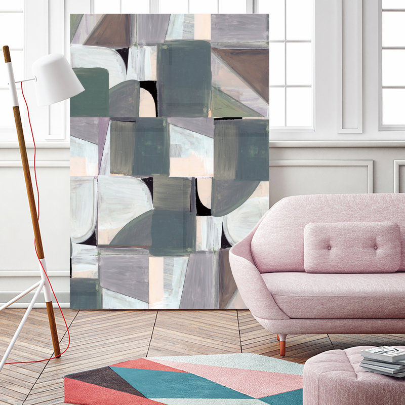 «Abstract Desatureate No3», reproduction d'art sur toile géante 84 po x 54 po, H 72 po x l 48 po