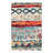 Machine Woven Polypropylene Area Rug in Teal/Orange/Beige-1156200810