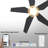 Smart DC Ceiling Fan with Light, Remote Control Flush-Mounted-843291855-863221246