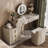 Makeup Vanity with Light mirror,5 drawers