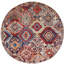 High-Quality Hand-Knotted Red And Navy Area Rug
