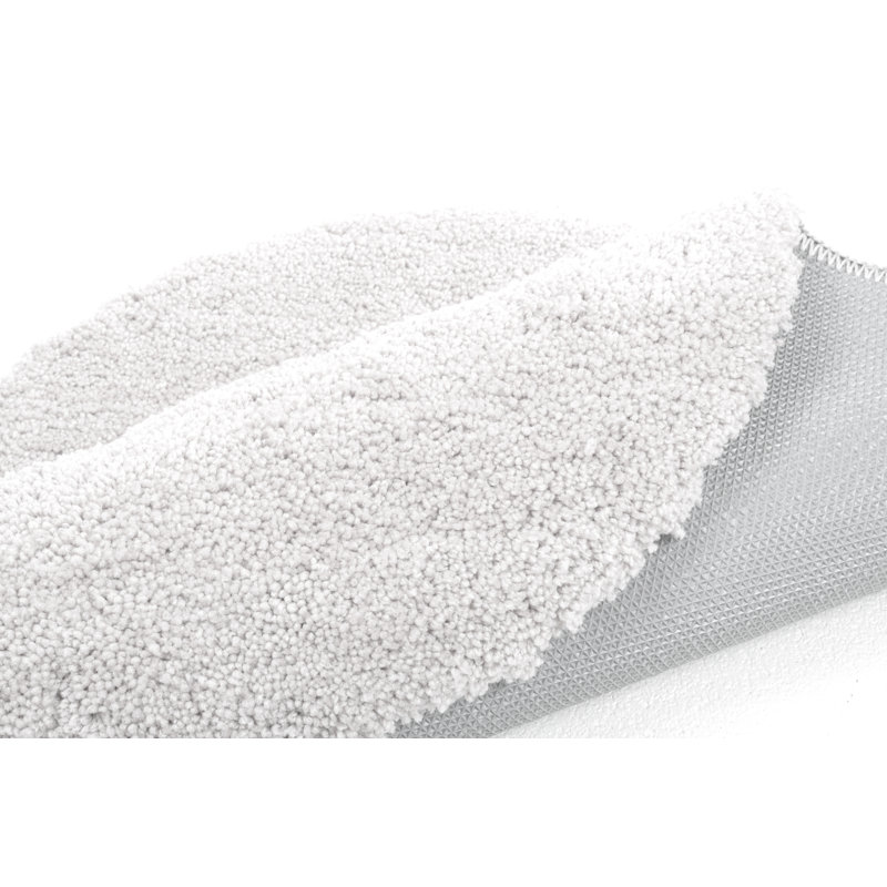 Circle Bath Rug, 90cm, White