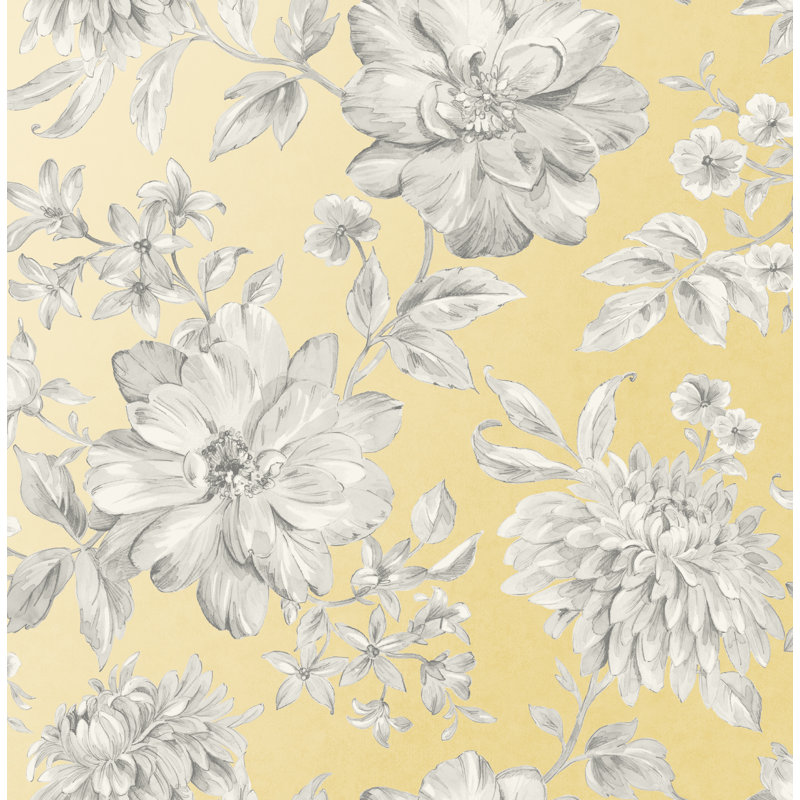 Cumberland 10m x 52cm Semi-Gloss Wallpaper Roll, Yellow