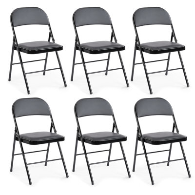 Marriana Vinyl Padded Stackable Folding Chair Folding Chair Set