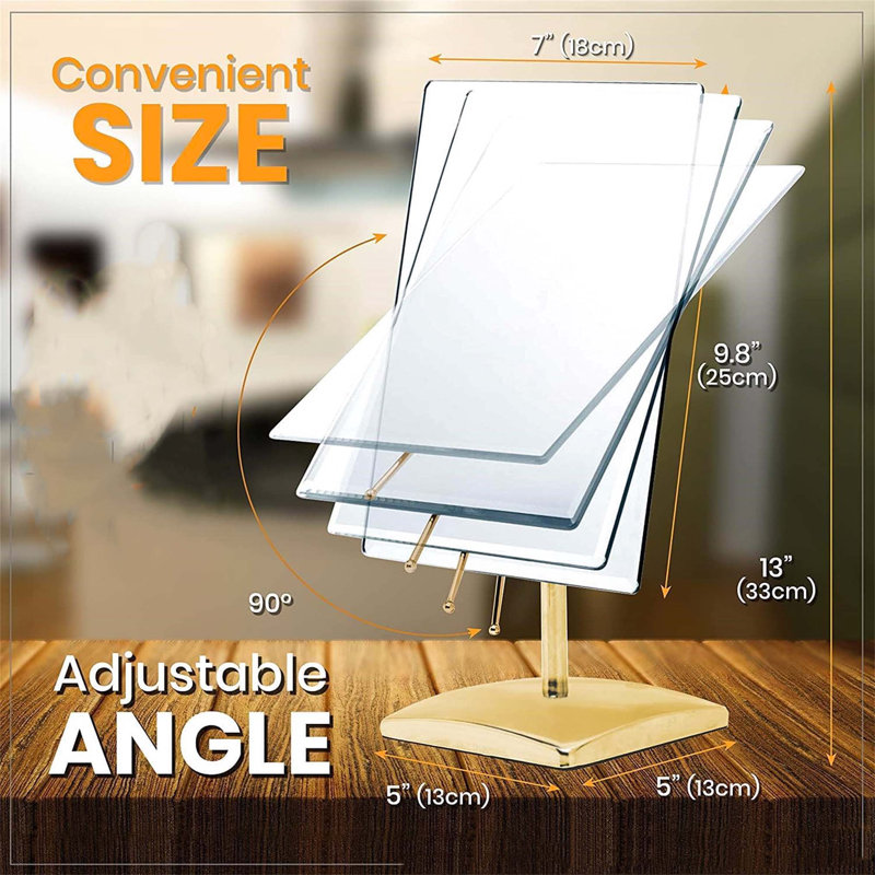 Demetrias Rectangle Floor Mirror, Gold