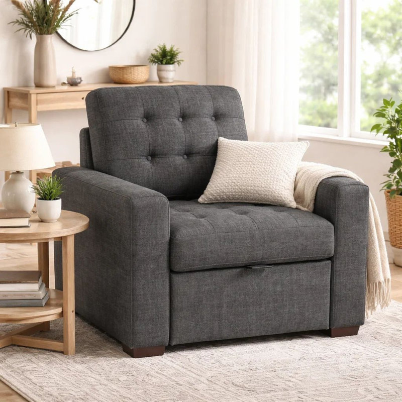 Lelystad Chair, Gray Polyester Blend