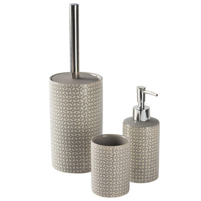 Ceramic / Porcelain Bathroom Accessory Set Bathroom Tray Tumbler