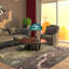 Lampe de table Tiffany W12 H19 Inch