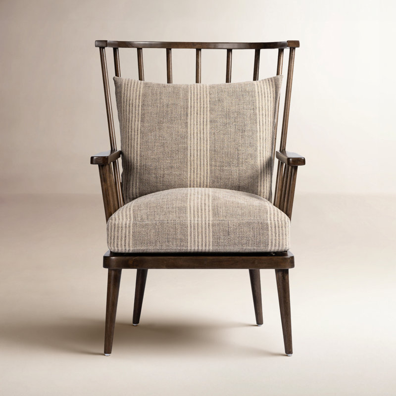 Graham Chair-Andes Natural, 100% Flax/Linen; Manchester Flint