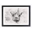 Wonderful Giraffe Watercolour - Framed Print-56882035-56882038