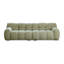 Canapé modulaire vert en coton et lin-1906170758