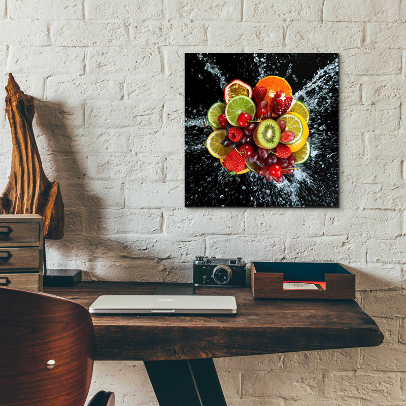«Latitude Splash III», art mural en verre acrylique Latitude Run®, H 12 po x l 12 po x P 0,13 po