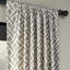 Panneau de rideau simple obscurcissant en coton à motif géométrique de style contemporain Rami-28124424-28124428