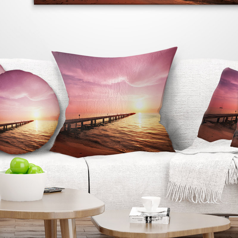 Coussin de boardwalk à coucher bridge long, 16 po x 1 po, Coussin décoratif