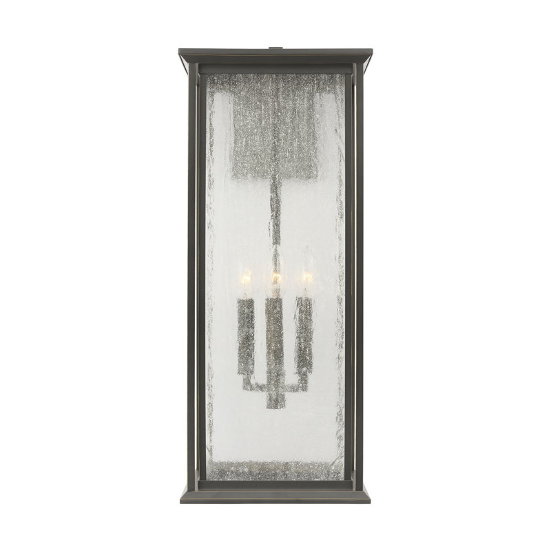 Audley Extra Large Lantern from Generation Lighting , Seeded, Antique Bronze