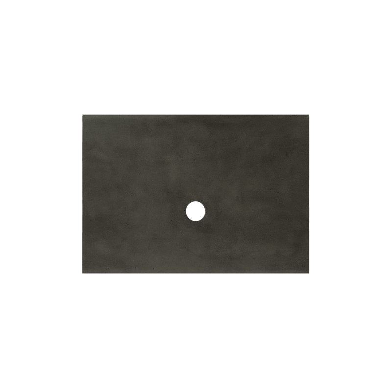 Plateau de meuble-lavabo simple 30,5 po, Ardoise, Aucun trou