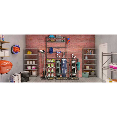 Golf Bag Storage Garage OrganizerGolf Club Bag Storage Rack For Garage Extra Storage Rack For Golf ClubsGolf Bag Organizer Fit For GarageShedBase Golf Bag Storage Garage OrganizerGolf Club Bag Storage Rack For Garage Extra Storage Rack For Golf ClubsGolf Bag Organizer Fit For GarageShedBase