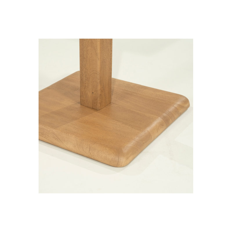 Florent Square Solid Wood Dining Table, Natural