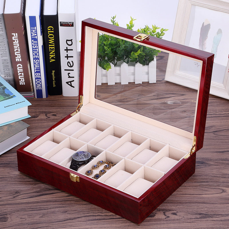 12 Slots Watch Box