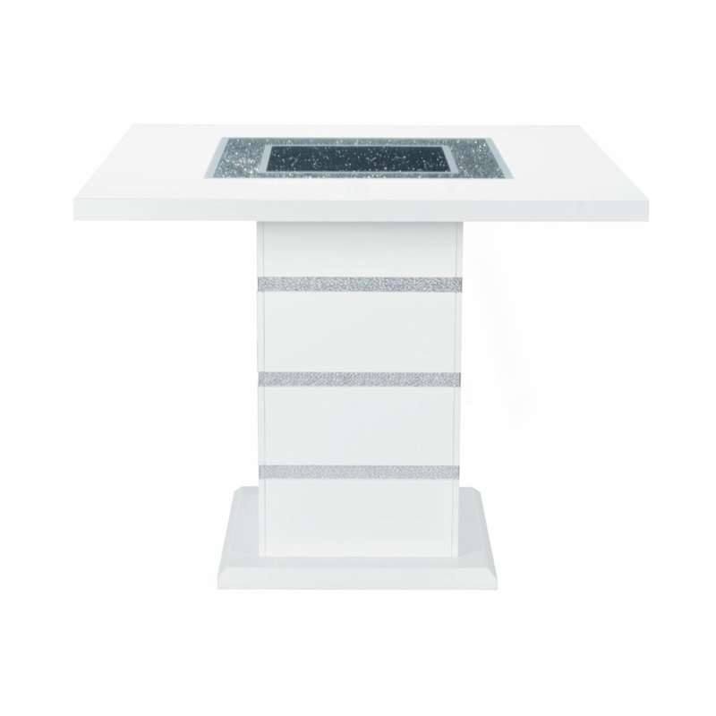 Table de bar ultrabrillante, Blanc