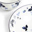 Wild Strawberry Inky Blue Dinnerware 8 Pieces