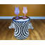 Tabouret décoratif en métal Harmond
