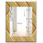 Miroir mural pour salle de bain/meuble-lavabo rétro ondulations square-40099967