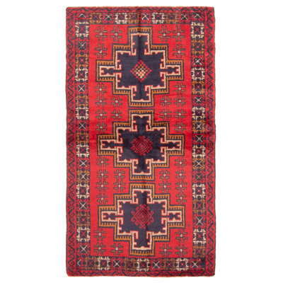 Reinhold Red Rug 3'5" x 6'3"