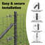 Fence Posts Manual 13 Pcs Galvanised Steel-989592491-989592471