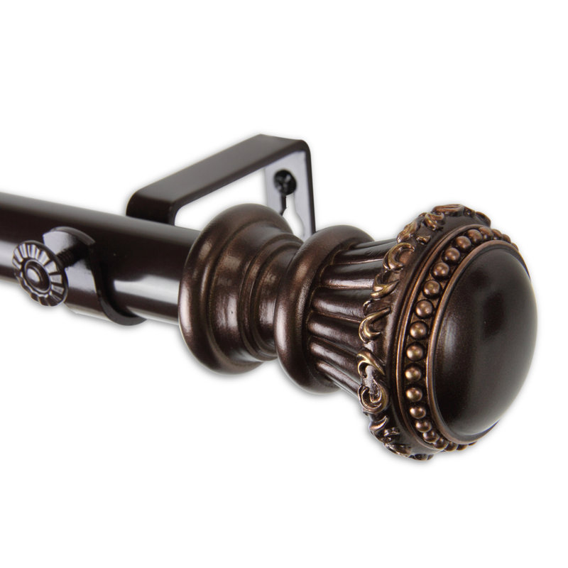 Tringle à rideaux simple Brickton, 120 à 170 po, Bronze