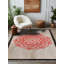 Tapis marocain beige en coton et polyester à imprimé numérique Qasida Collection-689740400