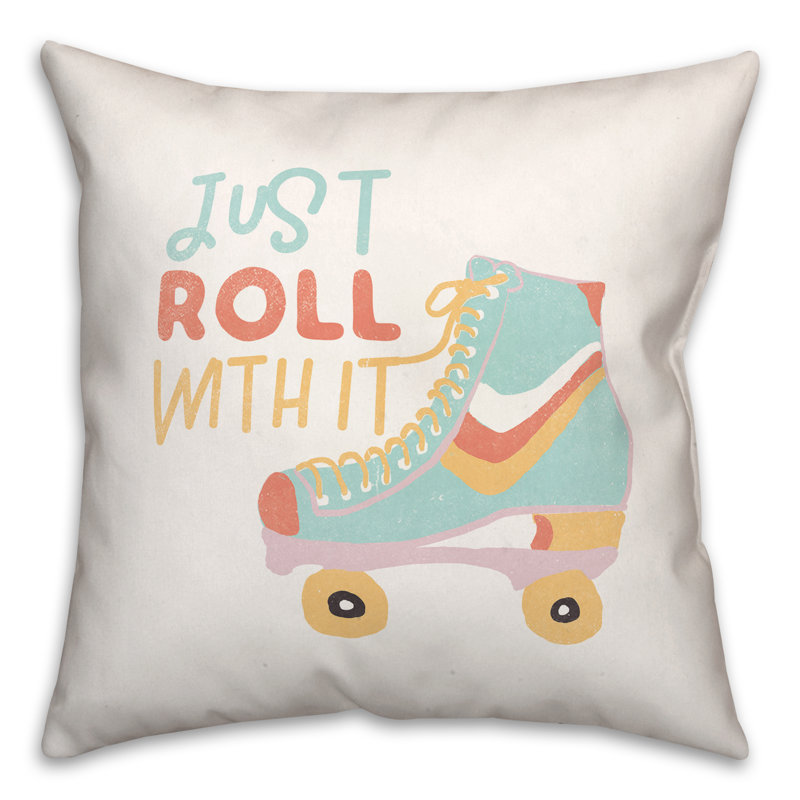 Housse et insert de coussin carré Just Roll, 20 po X 20 po
