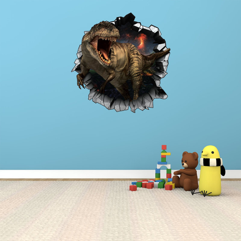 Adhésif décoratif dinosaure, Moyen 27 po x 27,2 po