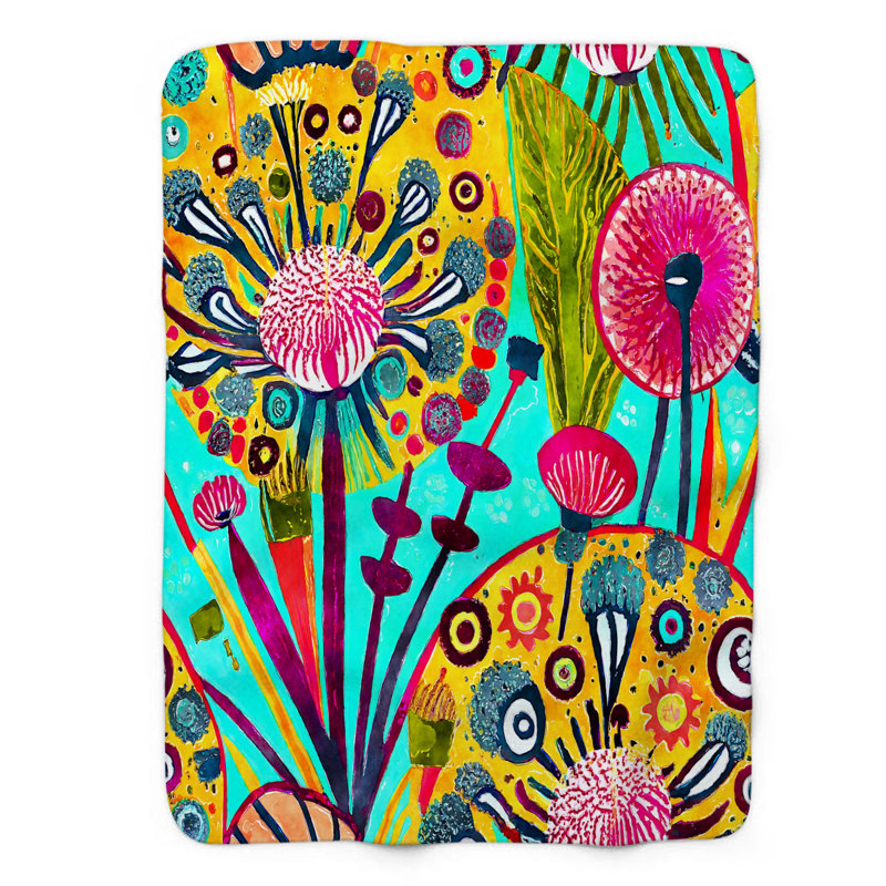 Jeté Trippy Petal Tango, L 60 po x L 80 po