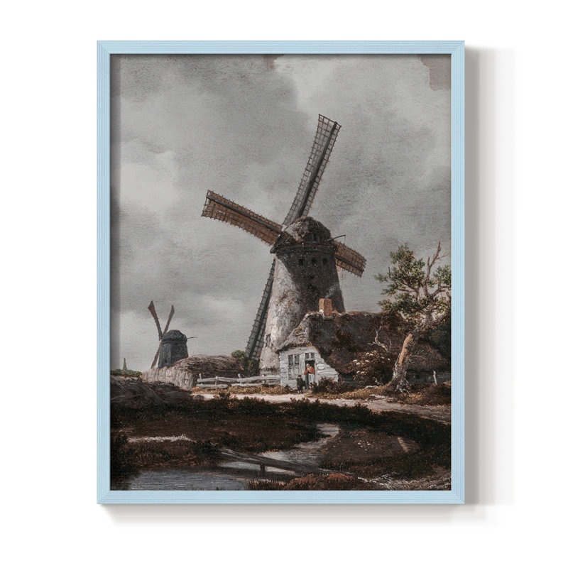 "Vintage Landscape CCxxiii", H 11 po x l 9 po, Bleu