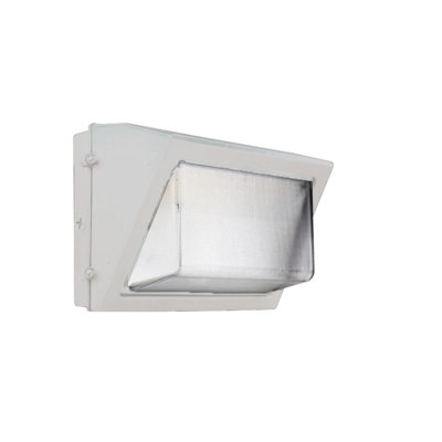 Ensemble de lumières DEL semi-découpées à DEL - 40 à 80 W - 6 000 à 12 000 lumens - 3CCT sélectionnable - 120 à 277 V - Photocellule du crépuscule à l'aube - Lentille transparente - Finition blanche - Éclairage de sécurité extérieur