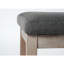 27 Inch Wide Rectangle Ottoman Bench | Grey Linen Look Fabric Footstool | Solid Wood Frame Upholstered Accent Bench | Entryway Shoe Bench, Bedroom End of Bed Bench, Living Room Footrest