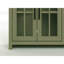 96 inch TV Stand Console for TVs up to 100 inches, No Assembly Requried, Sage Green and Fruitwood Finish