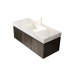 Sintered Stone Countertop and Undermount Ceramic Basin-123303773