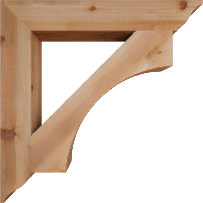 Support traditionnel Westlake, Cèdre rouge de l'Ouest, Lisse, H 40 po x l 5,5 po x P 40 po