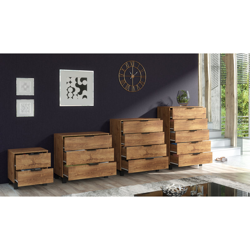Cozy 50cm W 2 - Drawer Chest of Drawers