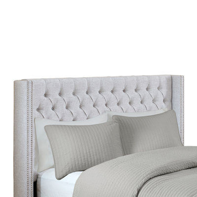 Upholstery Headboard Grey Queen
